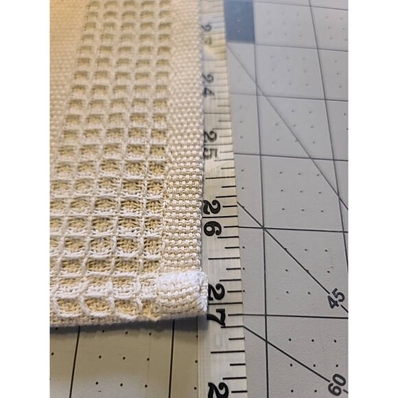 NWOT Set Of 2 Brown & Cream Neutral Colors Kitchen Hand Towels Absorbent thick - Picture 7 of 8